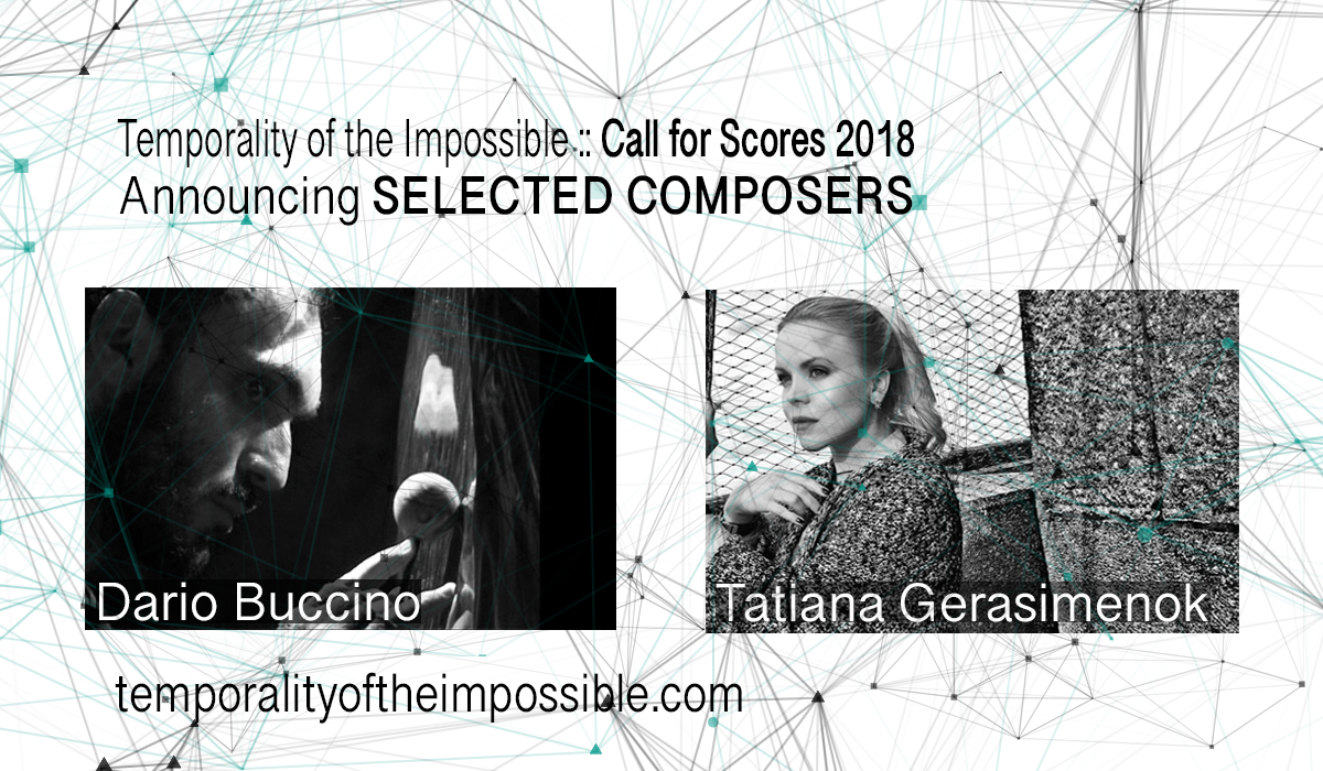 Call for Scores 2018 Selected Composers